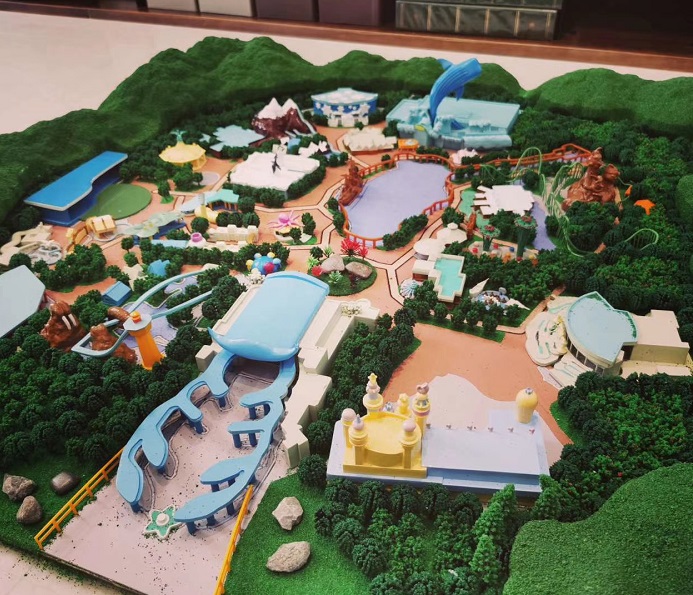 游乐场公园沙盘